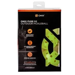 Onix Fuse G2 Outdoor Pickleball 6 Pack -Sports Supplies KZ41006N G2