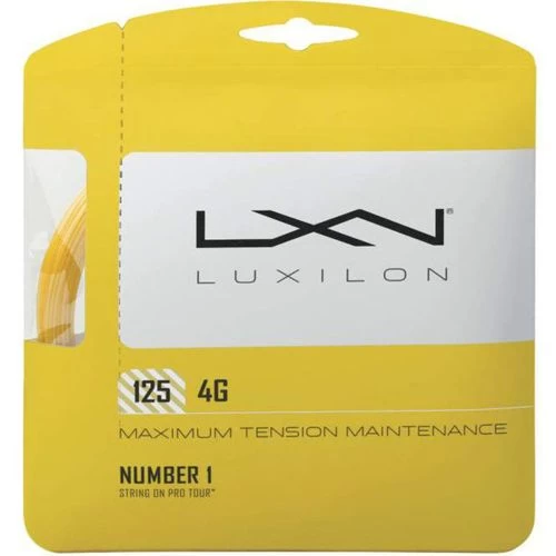 Luxilon 4G 125 Yellow Tennis String 1 Luxilon 4G 125 Yellow Tennis String