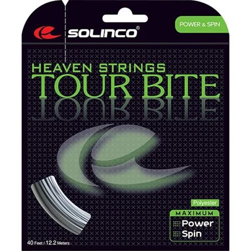Solinco Tour Bite 16L Silver Tennis String 1 Solinco Tour Bite 16L Silver Tennis String