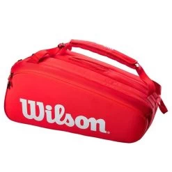 Wilson Super Tour Red 15 Pack Tennis Bag 5 Wilson Super Tour Red 15 Pack Tennis Bag -Sports Supplies WR8010301001